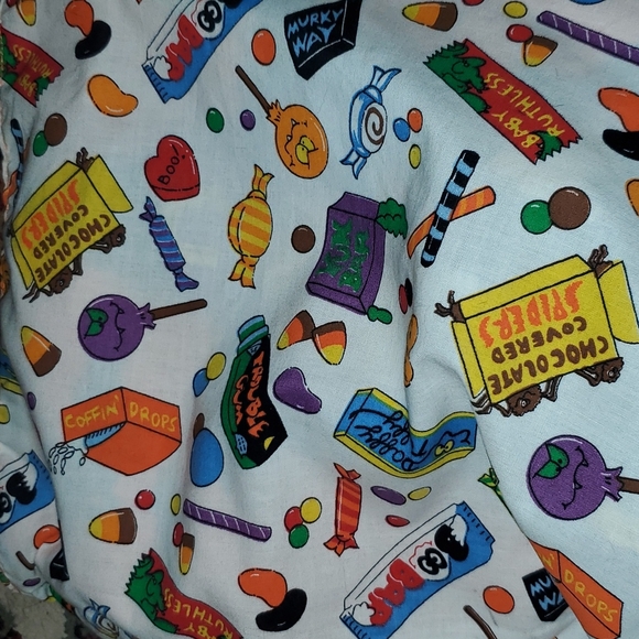 Charming Vintage Pre-owned Halloween Trick or Treat Dearie Witch Textile Bag - Picture 5 of 5